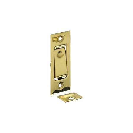 Deltana PDB42U3 Pocket Door Jamb Bolt Polished Brass, 10PK PDB42U3-XCP10